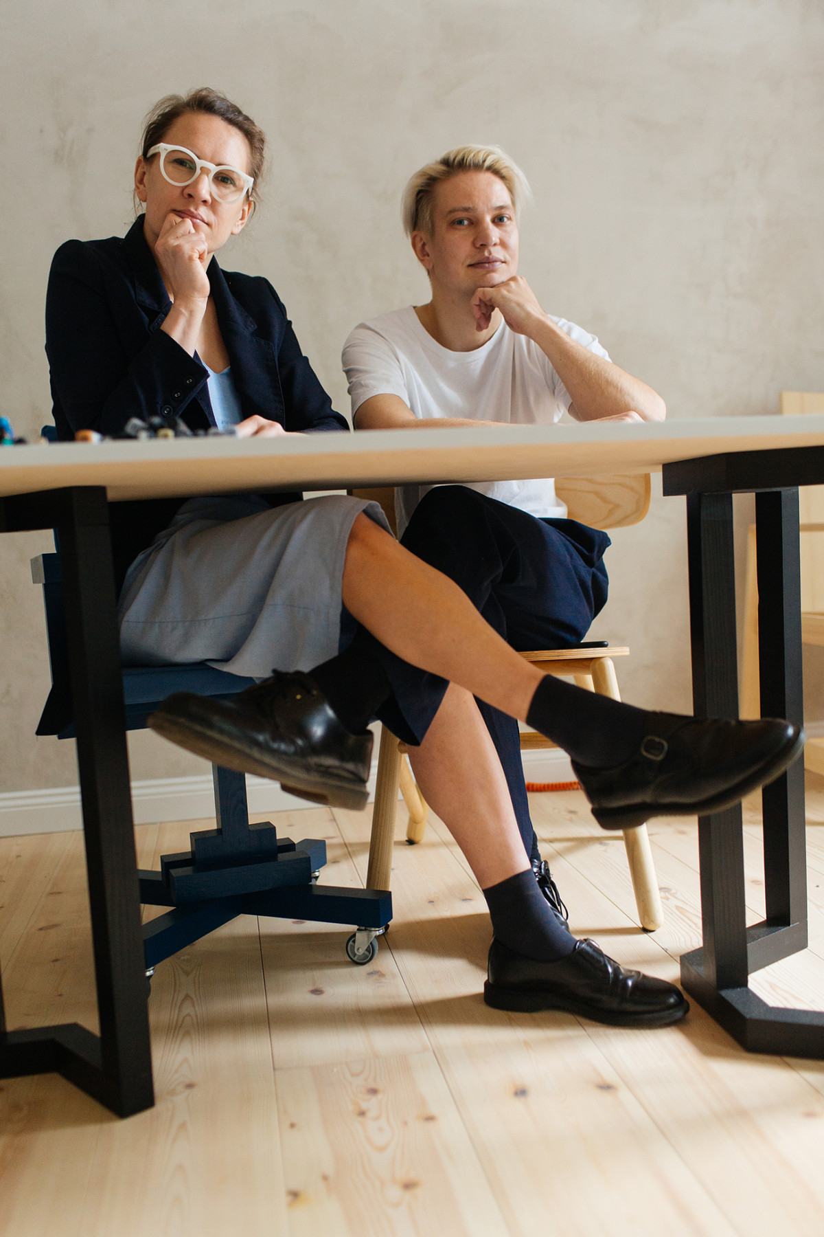 ANNA ROSINKE i MACIEJ CHMARA w swoim studiu